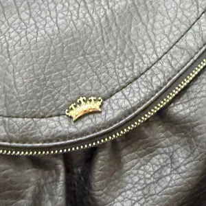 Juicy Couture Black Faux Leather Crossbody Bag Gold Hardware AJCH341020 thumbnail 3