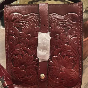 Patricia Nash Brown Embossed Crossbody Bag thumbnail 3