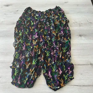 Anthropologie Breezy Sheer Balloon-Leg Pants BLK Motif L NWT IN PACKAGE thumbnail 8