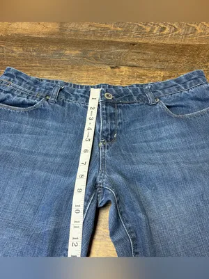 Vintage Y2K American Eagle Real Flare Jeans Women’s 14 Low Rise Blue Denim thumbnail 7