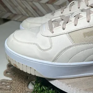 PUMA Carina Street Better Platform Sneakers Cream & White Casual‎ Comfy Leather thumbnail 6