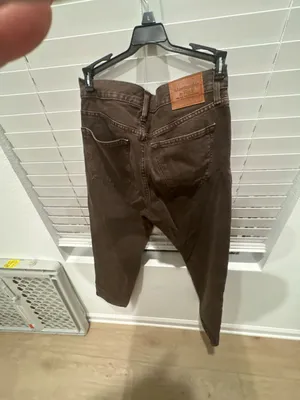 Abercrombie & Fitch Authentic Rigid Denim Loose Jeans Size 28W 30L Brown thumbnail 7