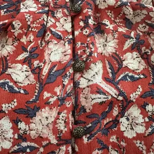 Lucky Brand Burgundy and Cream Patterned Blouse thumbnail 7