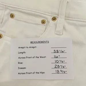 NWT!! J. CREW White Slim Jeans '03‎ 2003 Stretch Solid White High Rise Size 29 thumbnail 15