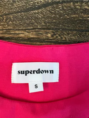 superdown Jamie Cut Out Dress Womens S Hot Pink NWT One Sleeve Asymmetric thumbnail 4