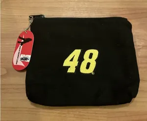 Race Ready Lady Nascar Canvas Zippered Bag #48 Black thumbnail 1