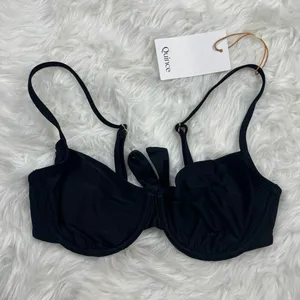 Quince Italian Demi Bikini Top Black Size Medium thumbnail 3