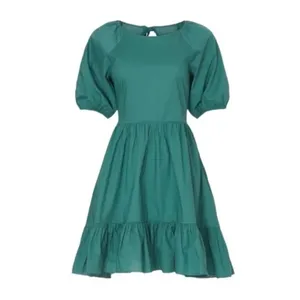Peter Som X RTR Green Puff Sleeve Dress Size 4 thumbnail 5