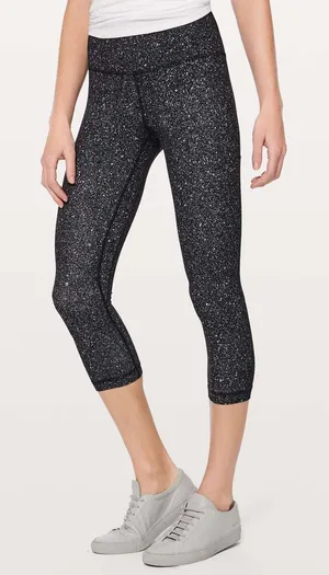 Lululemon Luminesce Splatter Ice Grey Black Align Crop 21 4 thumbnail 1
