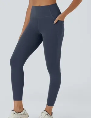 Halara NWT Dark Blue Ultrasculpt‎ High Rise Pocket Leggings thumbnail 1