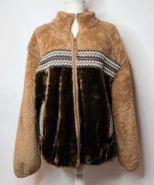 NWT Ugg Marlene Sherpa Jacket Heritage Braid  thumbnail 1