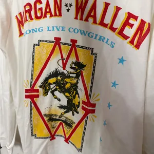 NWT Daydreamer Morgan Wallen Long Live Cowgirls‎ Relaxed Long Sleeve, Size S thumbnail 2