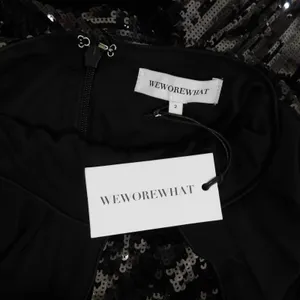 NWT!! WEWOREWHAT Black Sequin Halter Dress Full Length Maxi Glam Party‎ Size 2 thumbnail 10