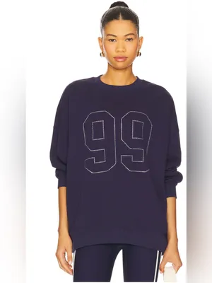 L*SPACE x Anthropologie SUDADERA LEGEND crewneck sweatshirt navy 1999 size M thumbnail 2