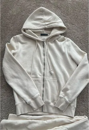 Brandy Melville Zip-Up Jacket Tan thumbnail 1