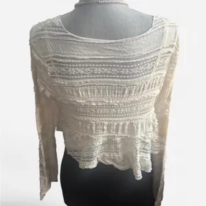 Princess Polly Cream Lace Bohemian Blouse thumbnail 3