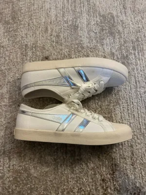 Gola Coaster Silver Sneaker White Size 8.5 thumbnail 4