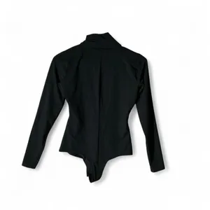 Spanx Suit Your Fancy‎ Long Sleeve Turtleneck Bodysuit Black Small 10196R thumbnail 2