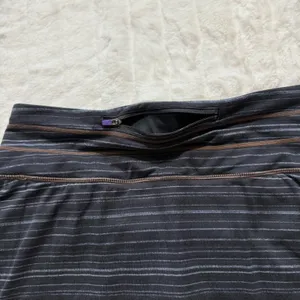 Athleta Black Striped Skort Skirt with Built-In Shorts‎ Activewear Size S thumbnail 5