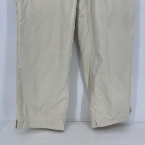 Elwood Dume Nylon Pants Large Cream Lined Drawstring Athletic Straight Leg thumbnail 6