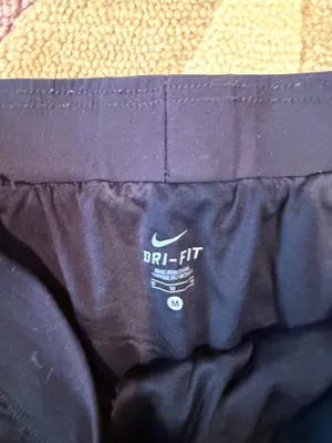 Nike Dri Fit Geometric Print Running Shorts Drawstring Black Women’s Size Medium thumbnail 4