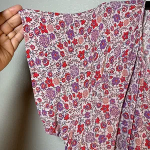 Knox Rose boho Floral V-Neck Dress SZ:L thumbnail 4