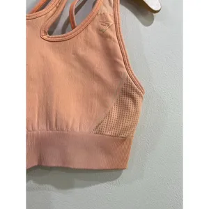 Gymshark Strappy Sports‎ Bra Orange Seamless Workout Activewear Sz L thumbnail 5