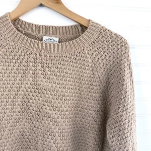 St. John's Bay Pale Pink Waffle Knit Pullover Sweater thumbnail 2