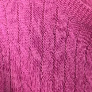 100% Cashmere Pink Ribbed Crew Neck Long Sleeve Sweater by Tweeds M thumbnail 6