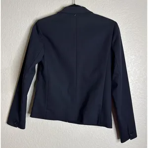 Gap Womens Size 0‎ Navy Blue Icon Blazer PQ Uniform Academia Preppy School NEW thumbnail 2