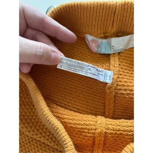 Free People Beach Waffle Knit Lounge Pants Boho Sweater Knit Crop Pants S thumbnail 3