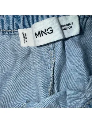 Mango Siros Pull-On Wide Leg Denim Pants thumbnail 5