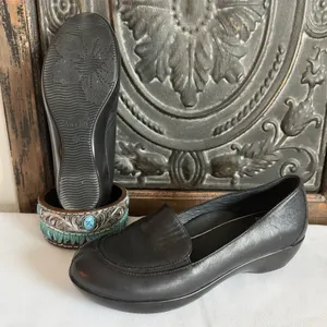 Dansko Debra Slip-On Wedge Clogs Women's Sz 36‎ (5.5-6) Black Professional Nurse thumbnail 1