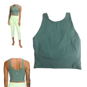 Lululemon Align High Neck Tank Top Tidewater Teal Blue Size 2 - READ thumbnail 2