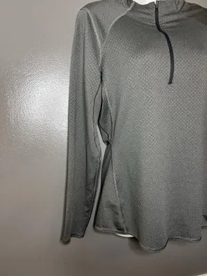 REI Co-op Pullover Womens Small Gray 1/4 Zip Mock Neck Long Sleeve Top Athletic thumbnail 3