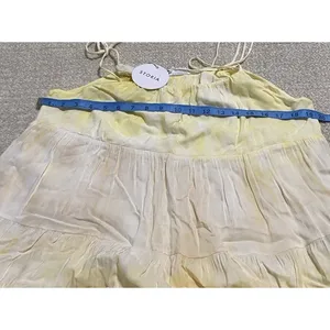 STORIA Tie Dye Maxi Dress Colorful Sleeveless Tasseled Straps Size S 100% Rayon thumbnail 11
