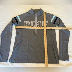 Victoria's Secret PINK Gray Pullover‎ Size Large thumbnail 4