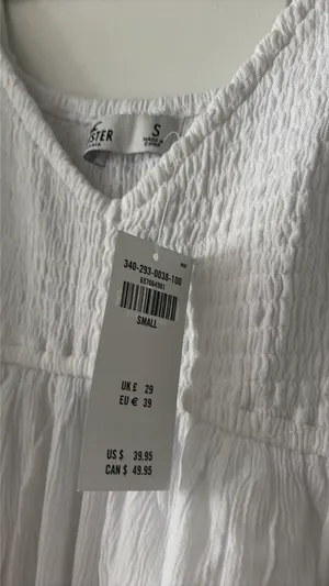 Hollister white slightly cropped top S thumbnail 4