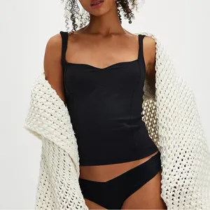 FREE PEOPLE Intimately Somewhere Sometime Cami in Black NWOT thumbnail 1