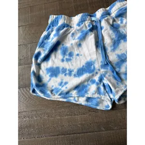 Jane and Delancey Women's‎ Blue White Tie-Dye Lounge Shorts Size Medium thumbnail 2