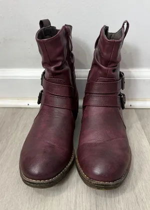 Patrizia Elegant Maroon Ankle‎ Boots for Women thumbnail 1