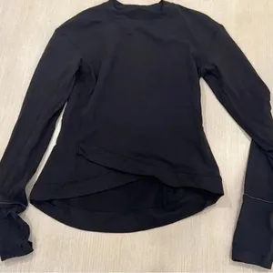 lululemon athletica Blue Long Sleeve Asymmetrical Blouse thumbnail 1
