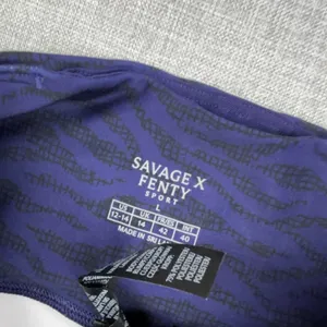 Savage X Fenty Leggings Womens L Purple Animal Print Ankle Sport Stretch Yoga thumbnail 5