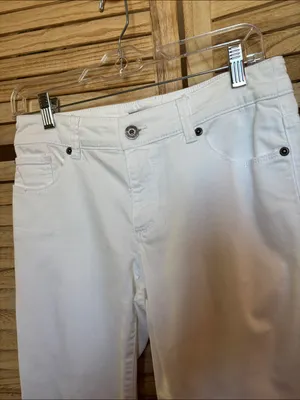 Chicos Platinum Women's White Straight-Leg Jeans 00 XS thumbnail 2