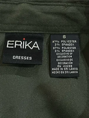 Erika Vintage 90s Two Piece Set Olive Green Floral Maxi Dress & Shacket Sz Small thumbnail 5