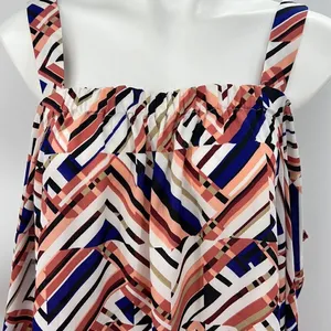 Vince Camuto abstract print off shoulder medium top thumbnail 2
