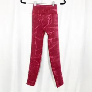 Lululemon Ebb To Street High Rise Tights Leggings: Stone Wash Chianti Red Pink thumbnail 5
