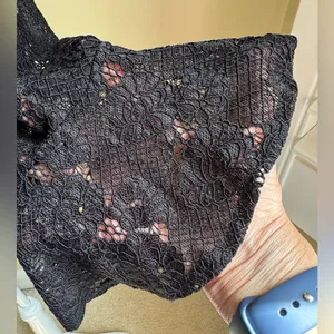 Lulus Black Lace Top thumbnail 3