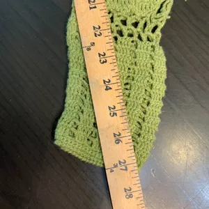 Uniform John‎ Paul Richard Green Crochet Lace Knit Long Sleeve Sweater Top Smal thumbnail 9