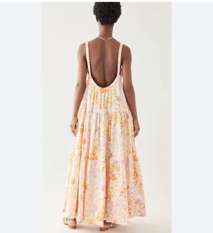 Free People Floral Maxi Sun Dress thumbnail 6